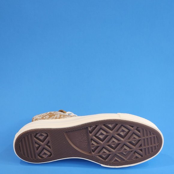 Converse CTAS Hi Lift Fall Florals Wheat Women's Platform Sneakers 572541C NWT - Picture 4 of 6